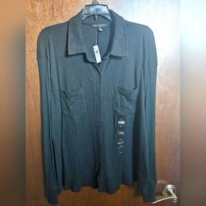 Banana Republic Ribbed Long Sleeve Blouse